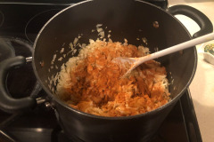 Don't hold back on the seasoning (notice the sweet paprika is more orange than the hot!) Don't hold back on the seasoning (notice the sweet paprika is more orange than the hot!)