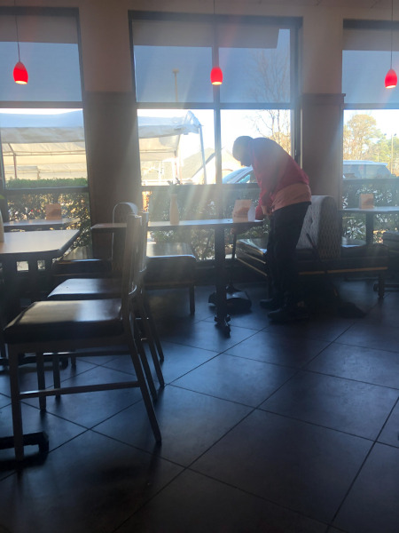 Backlighting Alex with the sunlight...