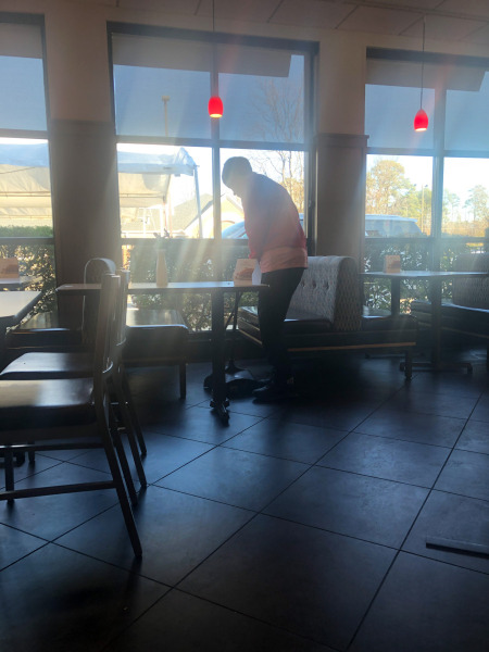 Backlighting Alex with the sunlight...