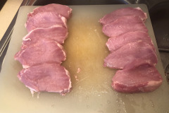 The middle of the pork loin makes great thick-cut pork chops for a lot less than the grocery wants for doing the exact same thing! The middle of the pork loin makes great thick-cut pork chops for a lot less than the grocery wants for doing the exact same thing!