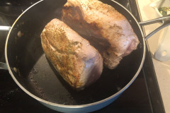 Brown the pork loin ends prior to dumping it in the crock pot... Brown the pork loin ends prior to dumping it in the crock pot...