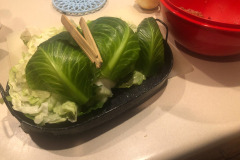 Mmm...stuffed cabbage! Mmm...stuffed cabbage!