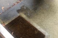 Where the package was left sitting in the rain...