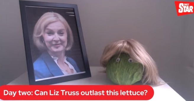 From the “The Prime Minister Could Not Outlast a Head of Lettuce!” Dept: