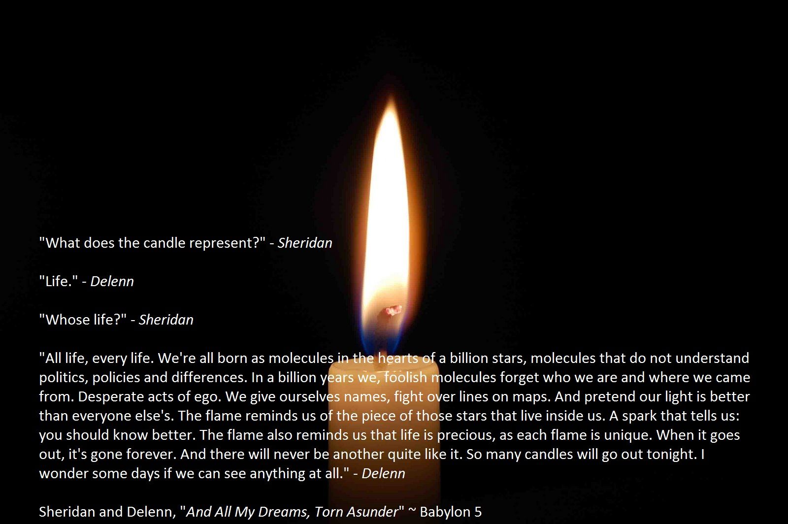 From the “How Many More Candles Must Go Out?” Dept: