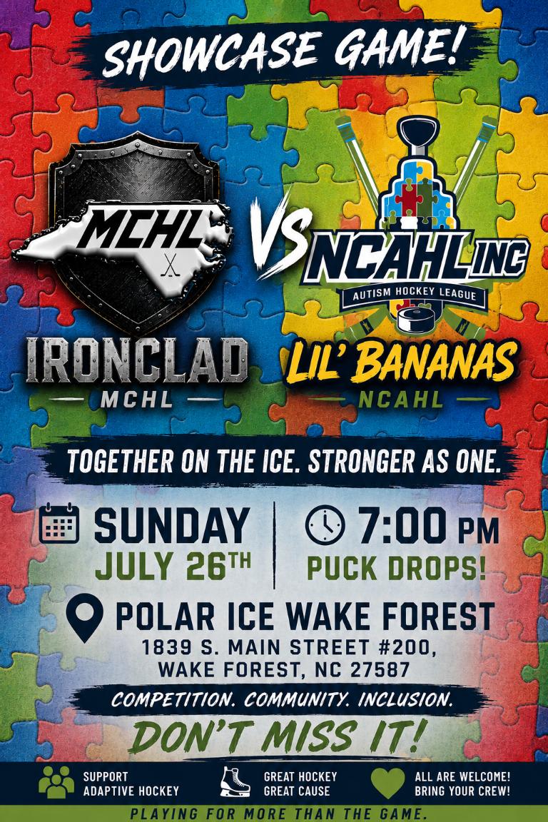 From the “MCHL Season XIV – Special Game, Special Cause!” Dept:
